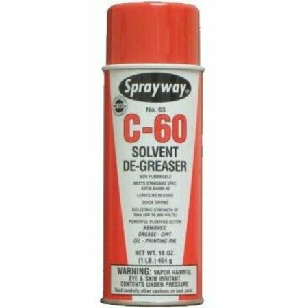 SPRAYWAY C-60 16 oz. Net Solvent Cleaner Degreaser 063